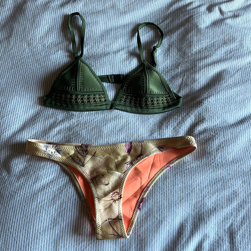 Multi colour floral Triangl bikini